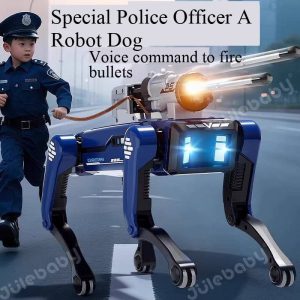 8020儿童AI机械狗，语音控制和可编程智能机器人玩具，跳舞，发射功能，远程控制，用于STEM学习的交互式机器人宠物