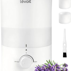LEVOIT -卧室加湿器-安静（3L水箱）-冷却雾/顶部填充/精油扩散器/ 25w -家庭/大房间- 360°喷嘴-快速超声波加湿Ba…