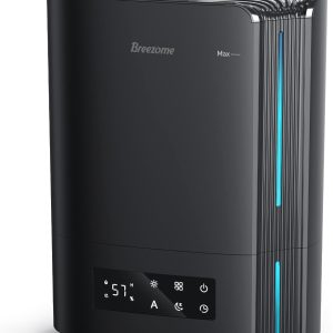 BREEZOME 6L加湿器用于卧室大房间和精油扩散器，超声波顶部填充冷雾加湿器用于婴儿，植物，苗圃，持续长达60小时，智能加湿器C…